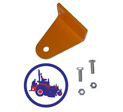 Bad Boy orange lawn-mower trailer hitch